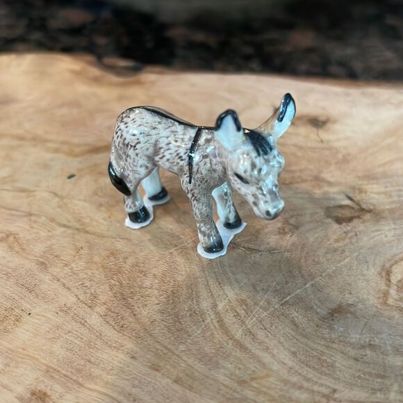Miniature Hand Painted Donkey (?) - Picture 1 of 3